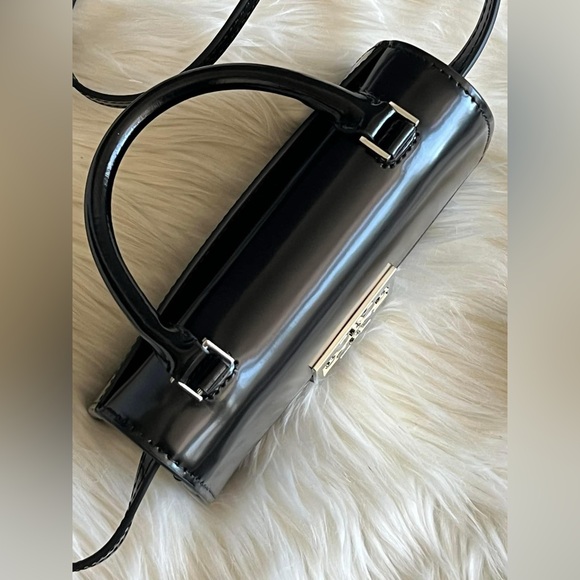 💰SOLD - 148865 - Tory Burch T Monogram Bon Bon Spazzolato Mini Top-handle Bag - Picture 8 of 13